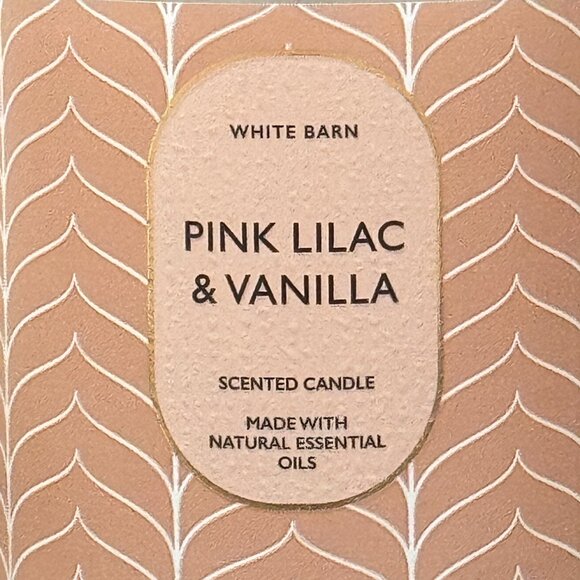 BBW Pink Lilac & Vanilla White Barn Bath & Body Works Mason Single Wick Candle - Picture 3 of 10